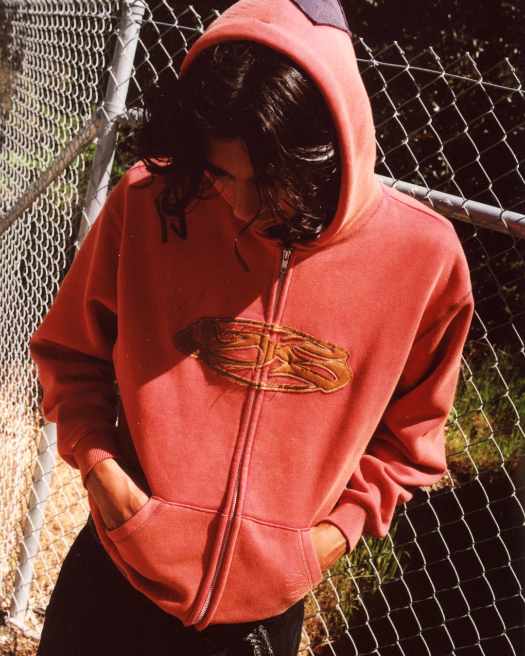 SEANCE ZIP HOOD - RED